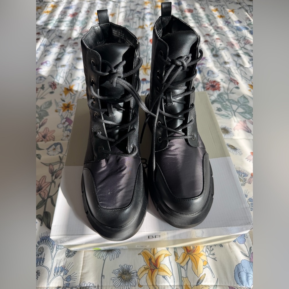 BP. Noa Quilted Lug Sole Lace-Up Boot
